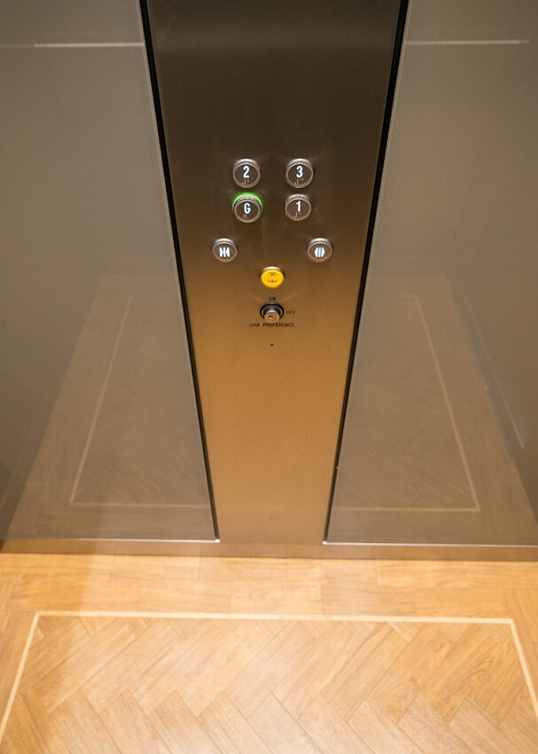Lift Installation Bournemouth Marritt Highcliff Hotel, lift call buttons