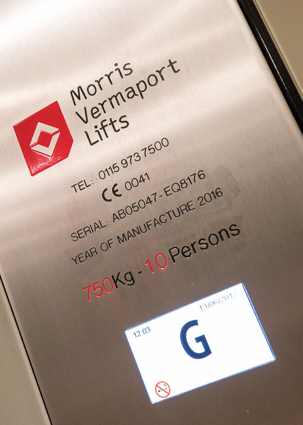 Lift Installation Bournemouth Marritt Highcliff Hotel, lift operating panel