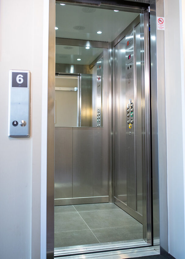 Lift Installation Nottingham Arena Premier Inn, lift interior