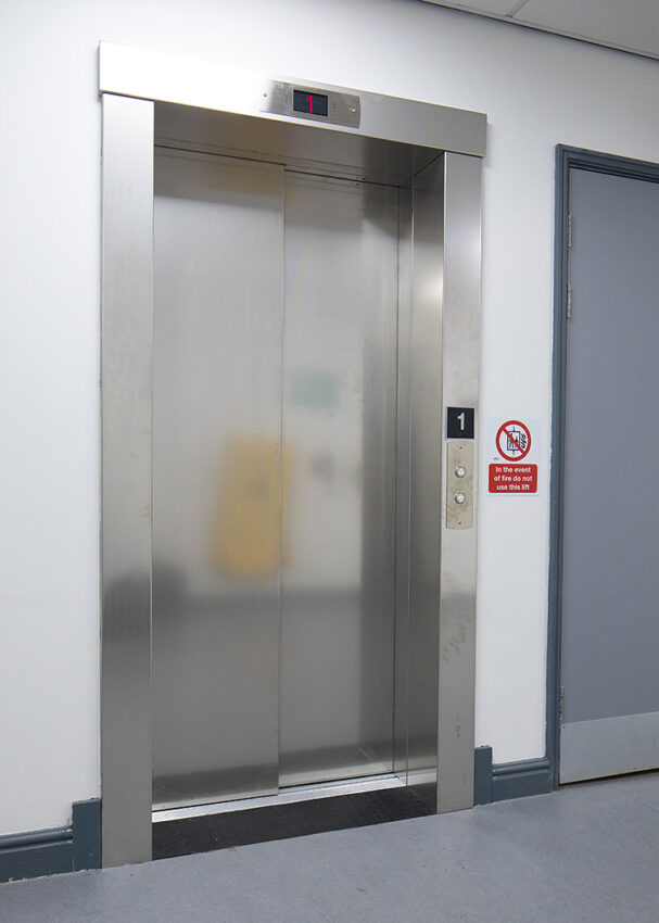 Lift Installation worcester at University of Worcester Edward Elgar Building, lift doors