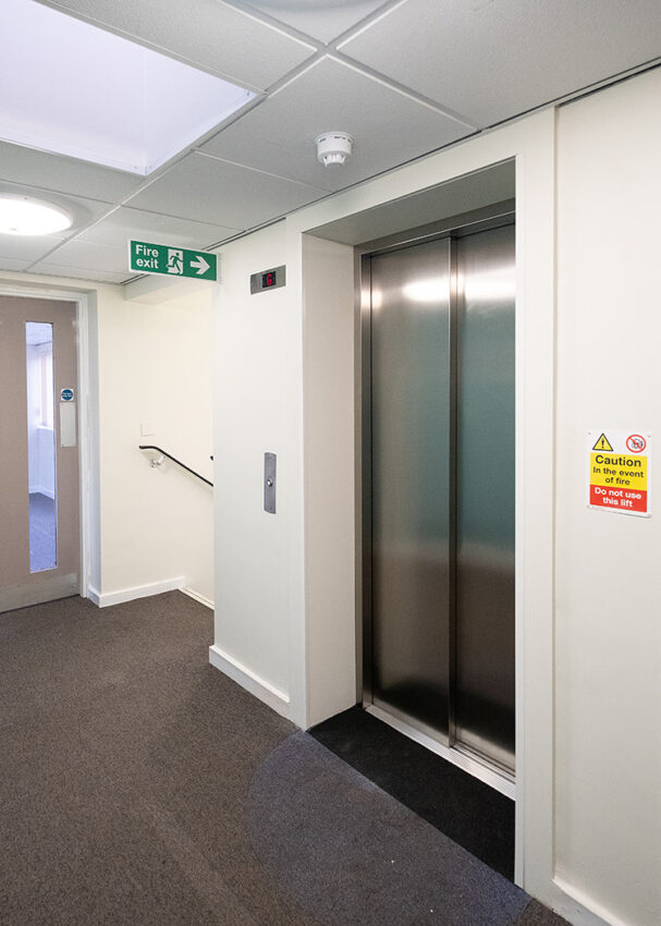 Lift Installation for Anchor Housing at Sundell Court Stockton-on-Tees, lift doors