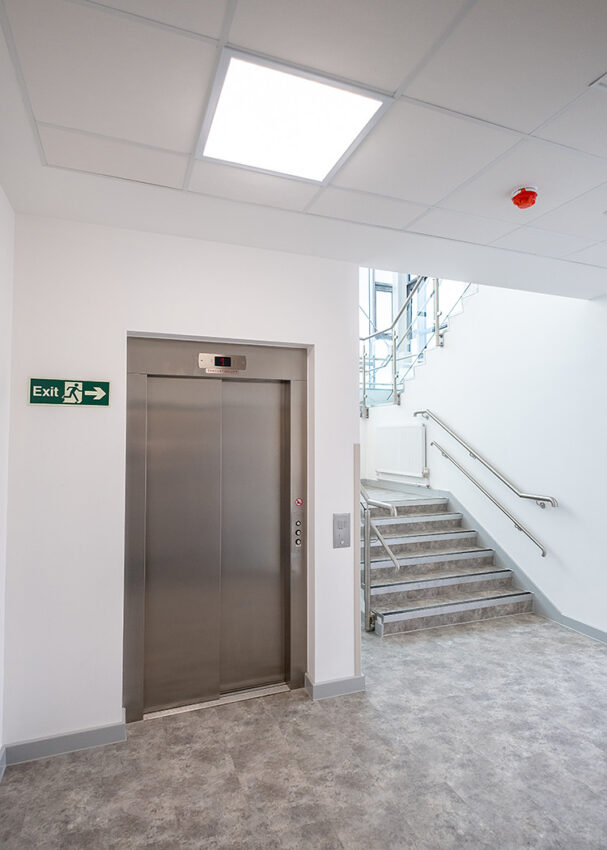 Lift installation in Romford, Essex at Broadford Primary school by MV Lifts