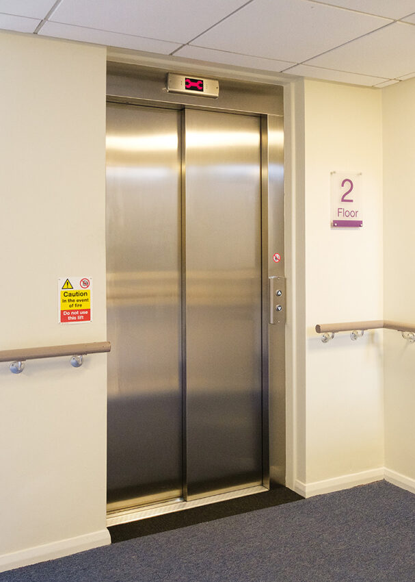 Lift Installation Lancashire for Anchor Hanover housing at Turney Crook Mews lift entrance doors