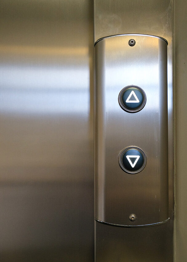 Lift Installation Lancashire for Anchor Hanover housing at Turney Crook Mews lift push buttons