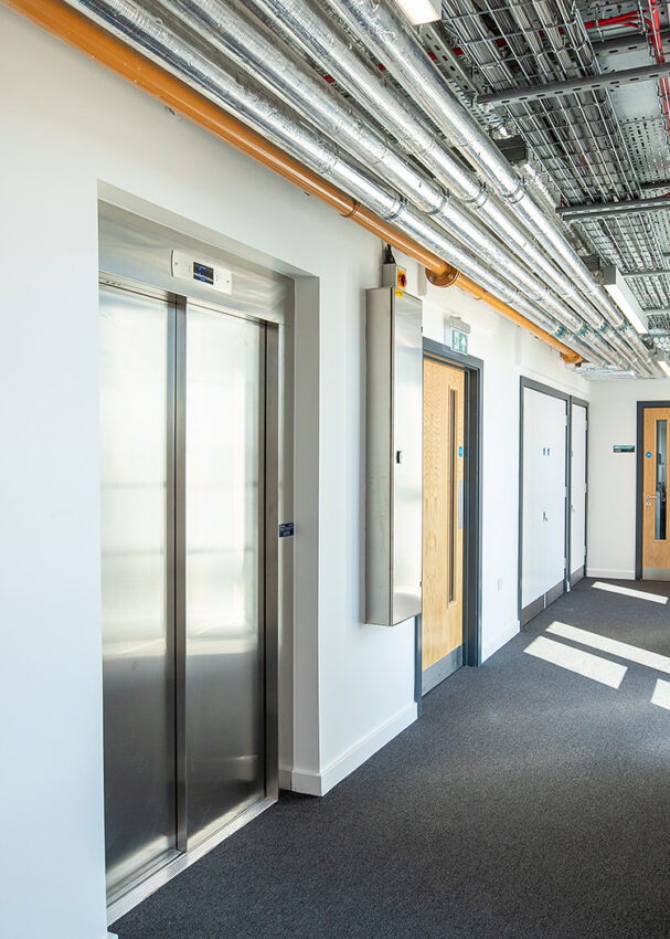 Lift Installation at the University of Nottingham RAD building by MV Lifts