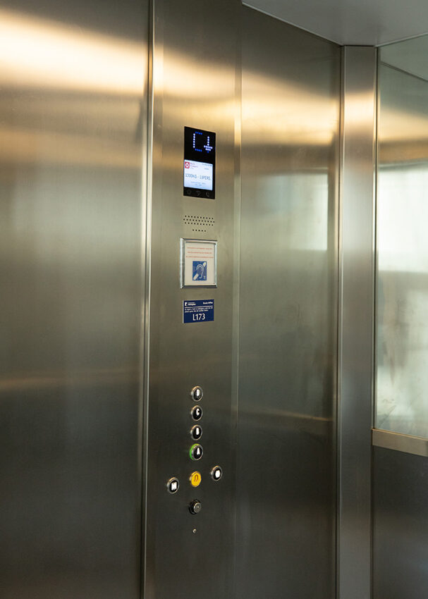 Lift Installation at the University of Nottingham RAD building by MV Lifts, lift interior