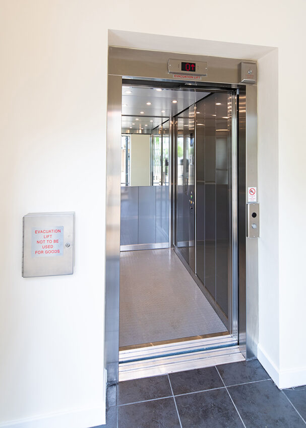 Lift Installation at Blackfriars Cambridge, lift mirrors