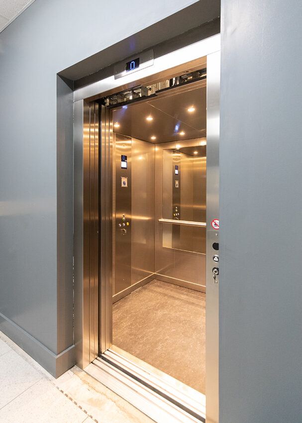 Lift Installation derbyshire for Boyes Department store matlock, lift mirrors