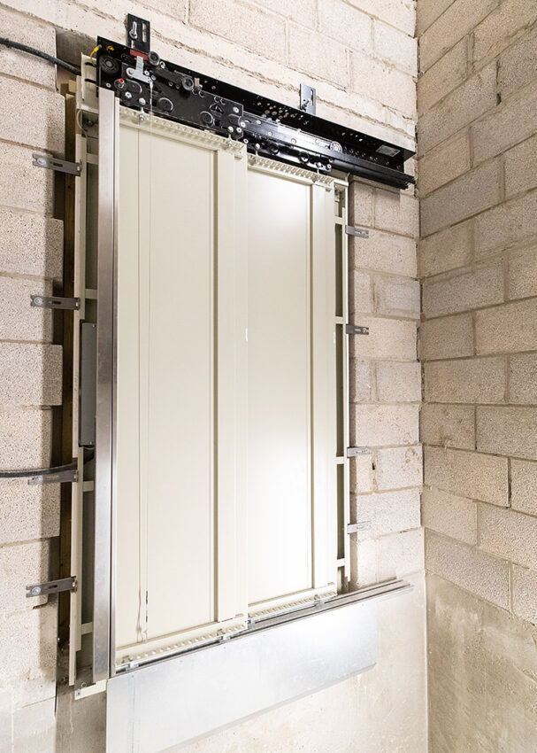 Lift Installation derbyshire for Boyes Department store matlock, lift shaft doors
