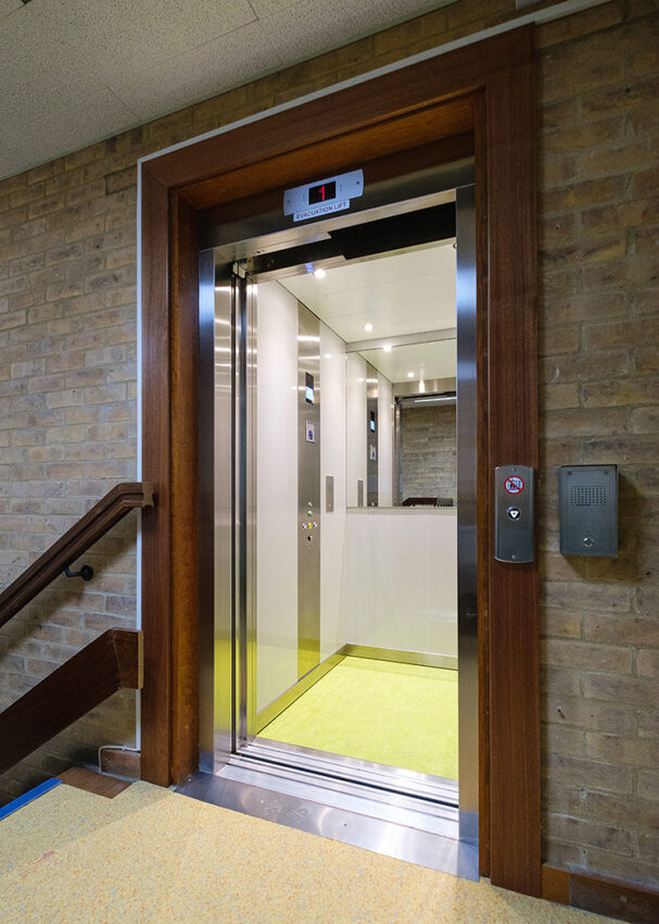 Lift Installation Cambridgeshire at St Neots Library, lift interior