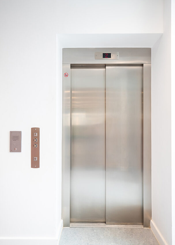 Lift Installation Loughborough University at Rolls Royce University Technology Centre (UTC) lift doors