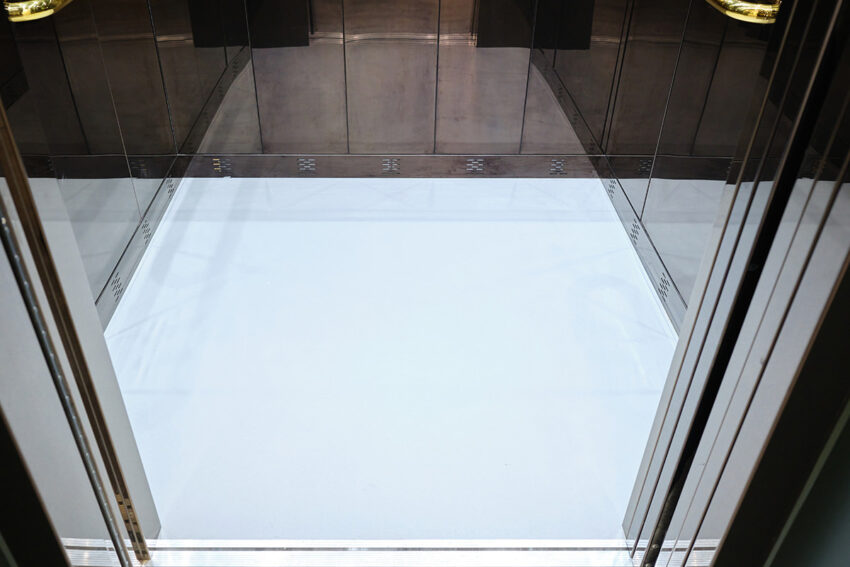 lift floor from lift installation at wilsons corner, London