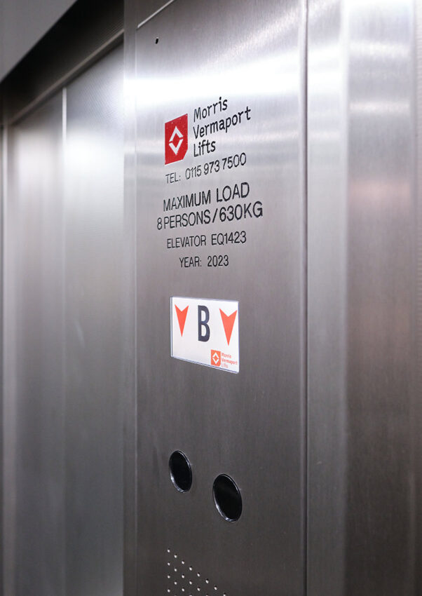 Lift Modernisation Nottingham by Morris Vermaport Lifts, situated at Nottingham University Business School