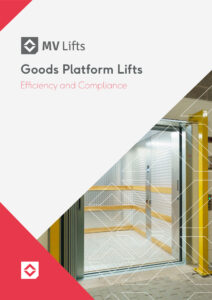 Goods platform lift installation Brochure for M V Lifts