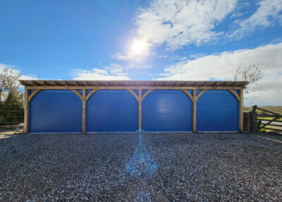 Domestic Roller Shutter doors on na quadruple garage